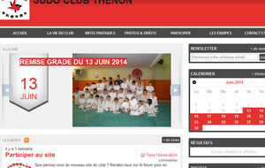 Le nouveau site internet du judo club de Thenon