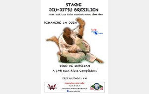 Stage  JIU-JITSU BRESILIEN - 14 juin à Mussidan