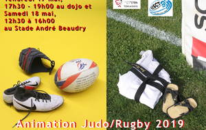 Animation Judo/Rugby le 17 et 18 mai