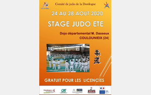 Stage Judo/Eté du 24 au 28 août 2020